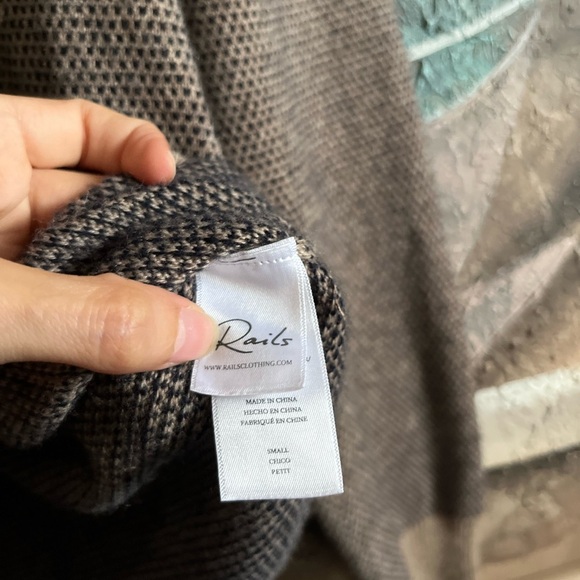 RAILS - Rune Sweater Flax Navy wool blended - Picture 9 of 13